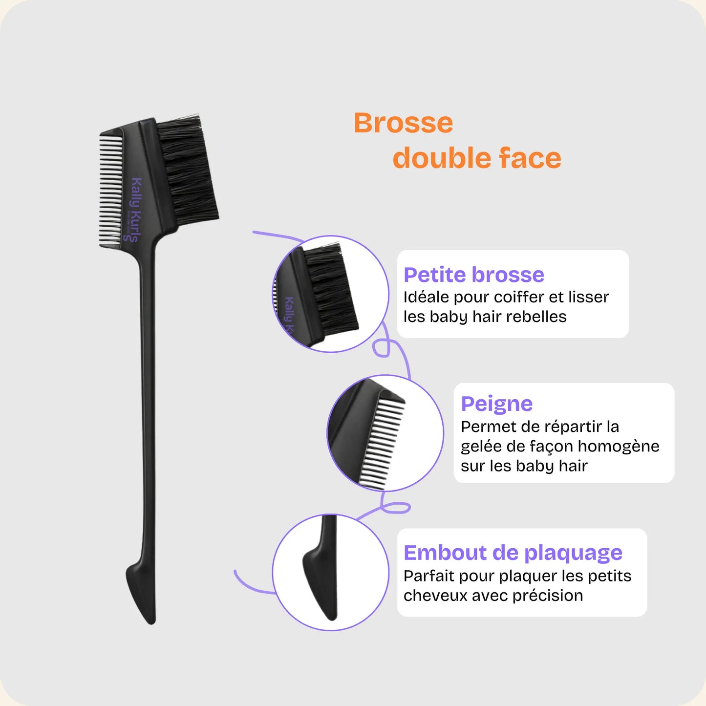 Brosse double face