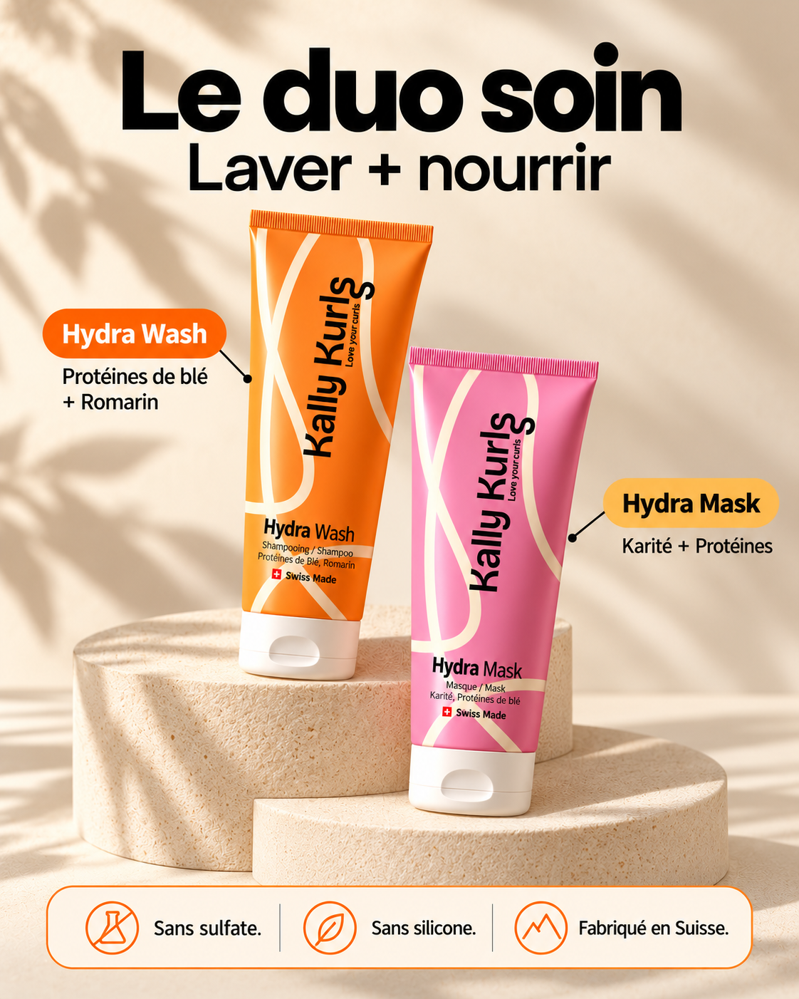 Après & Shampoing Combo Soins · Hydra Wash & Hydra Mask