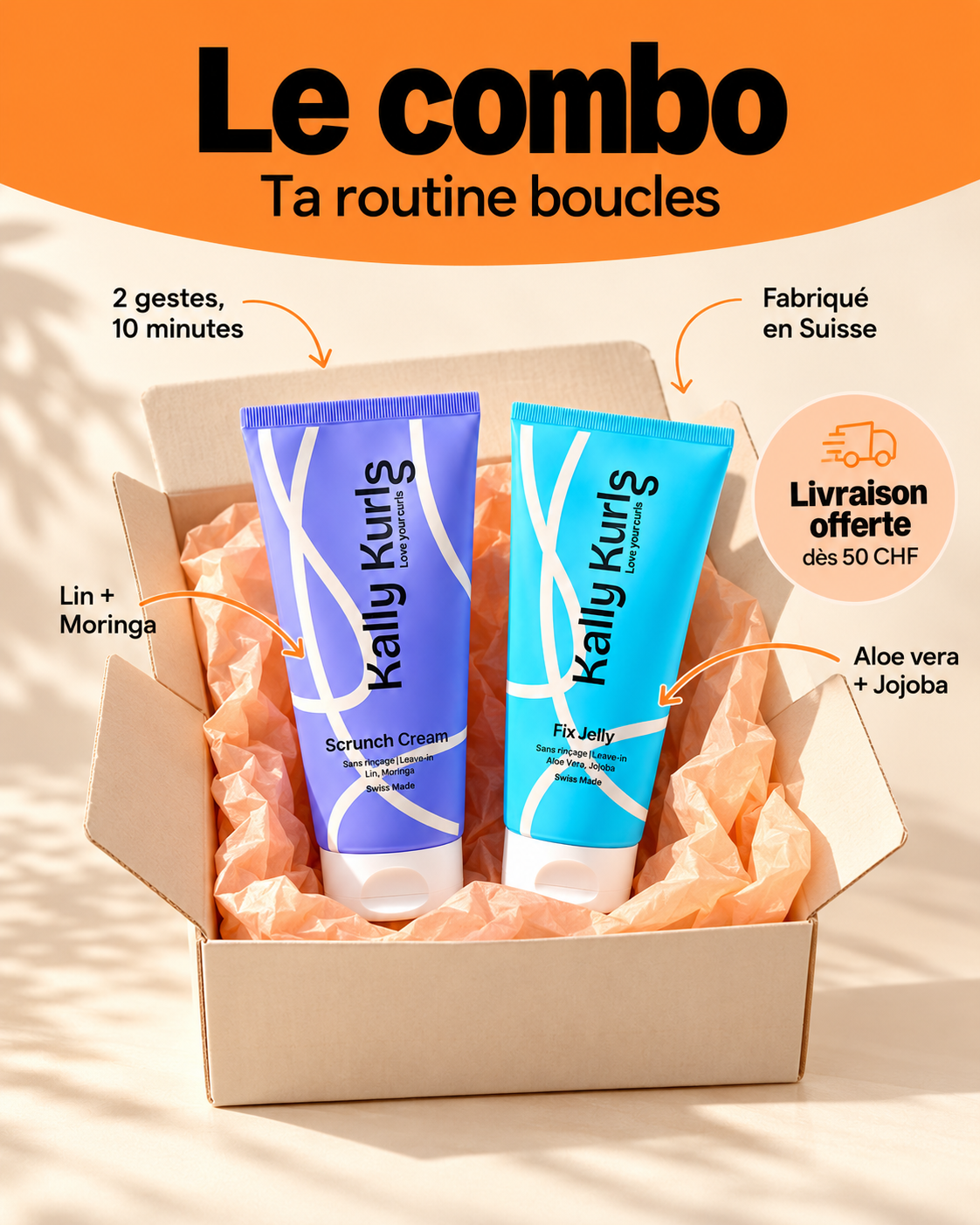 Routine complète : Combo soins parfait en 4 soins - KallyKurls